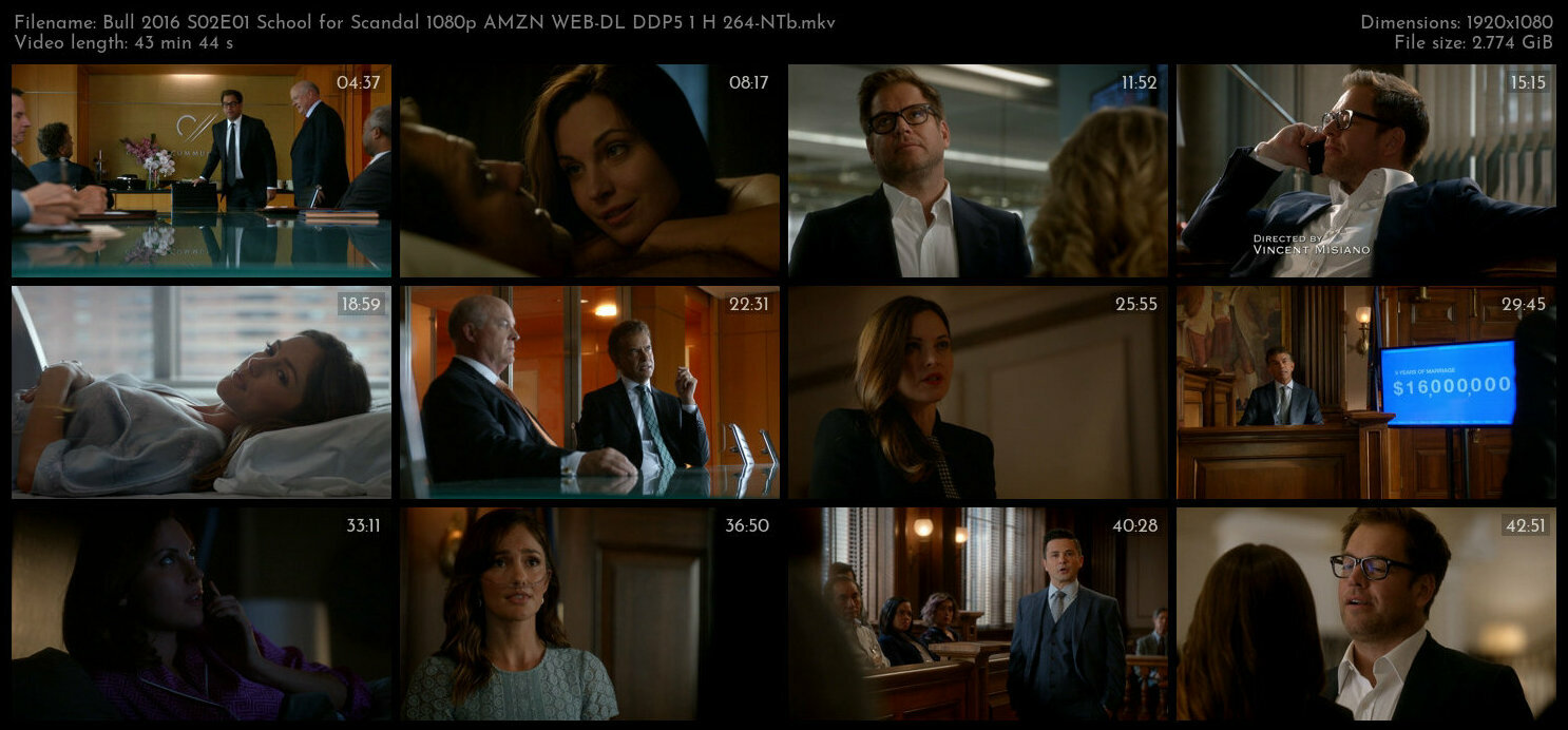 Bull 2016 S02E01 School for Scandal 1080p AMZN WEB DL DDP5 1 H 264 NTb TGx