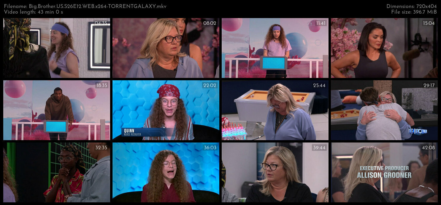 Big Brother US S26E12 WEB x264 TORRENTGALAXY