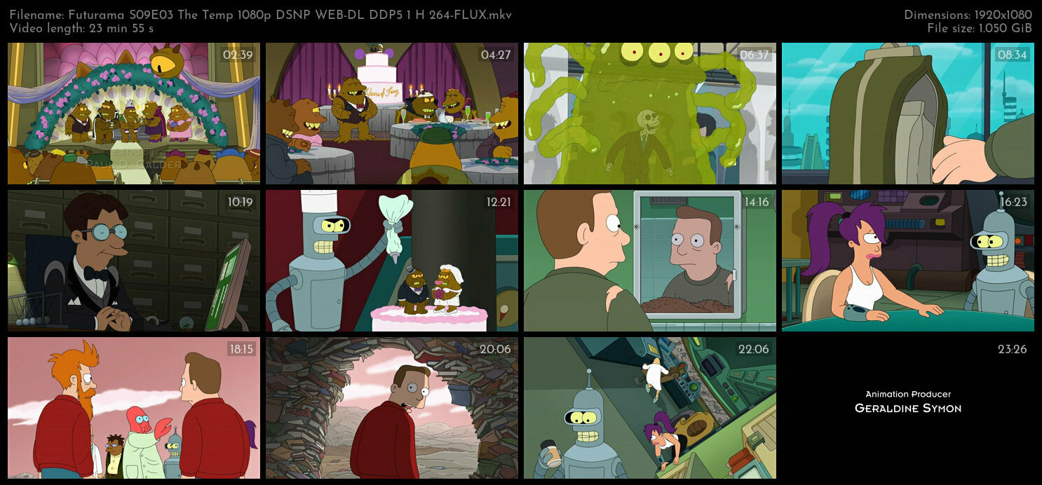 Futurama S09E03 The Temp 1080p DSNP WEB DL DDP5 1 H 264 FLUX TGx