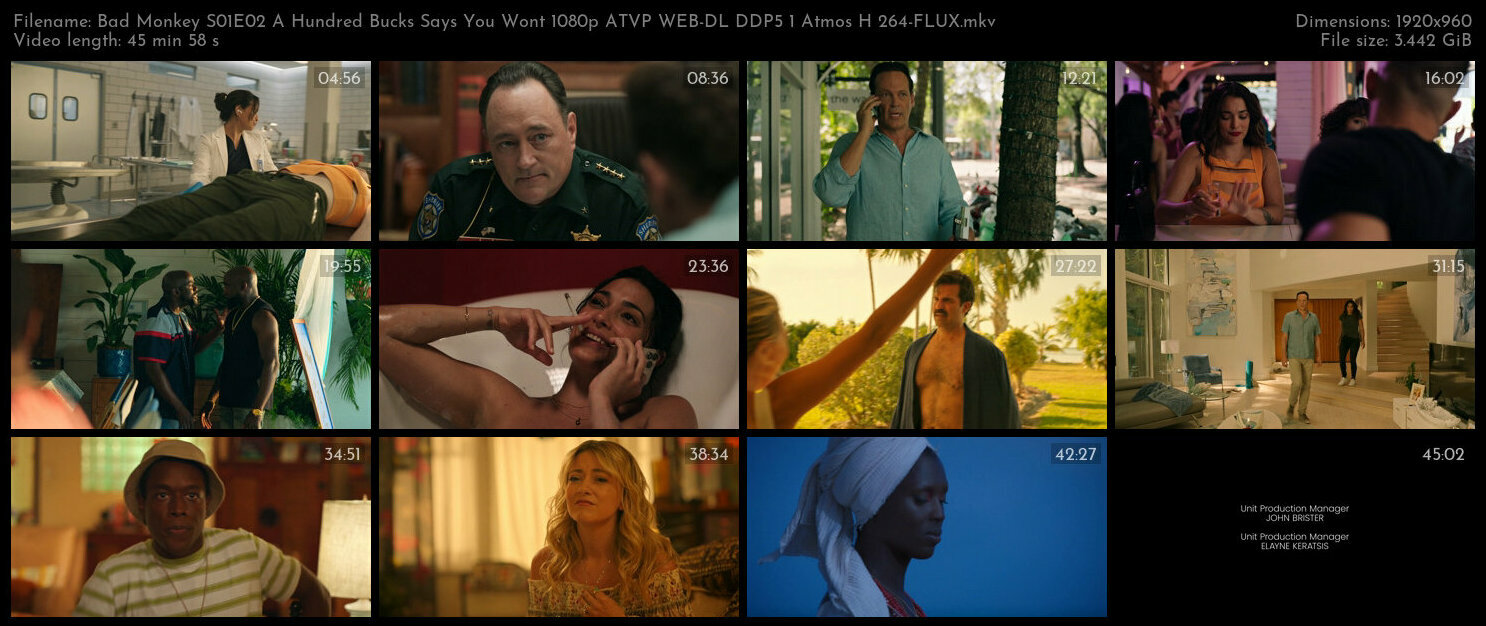 Bad Monkey S01E02 A Hundred Bucks Says You Wont 1080p ATVP WEB DL DDP5 1 Atmos H 264 FLUX TGx