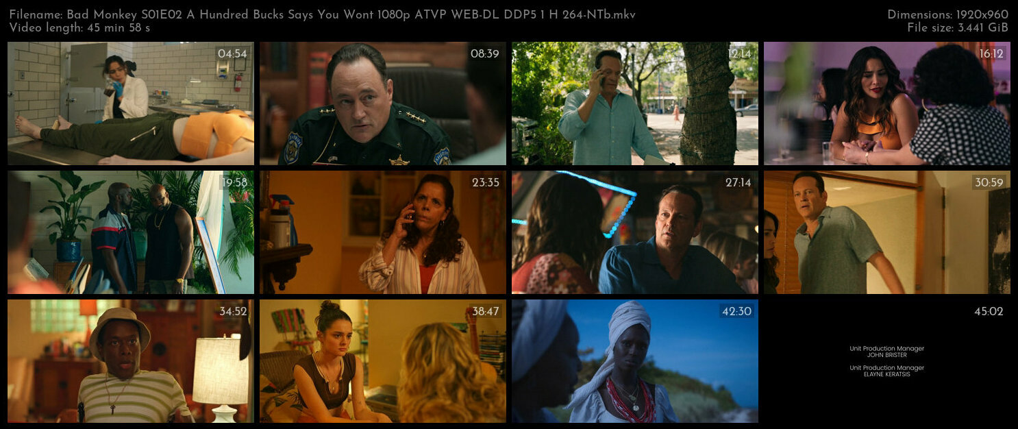 Bad Monkey S01E02 A Hundred Bucks Says You Wont 1080p ATVP WEB DL DDP5 1 H 264 NTb TGx