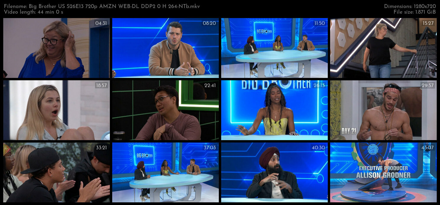 Big Brother US S26E13 720p AMZN WEB DL DDP2 0 H 264 NTb TGx