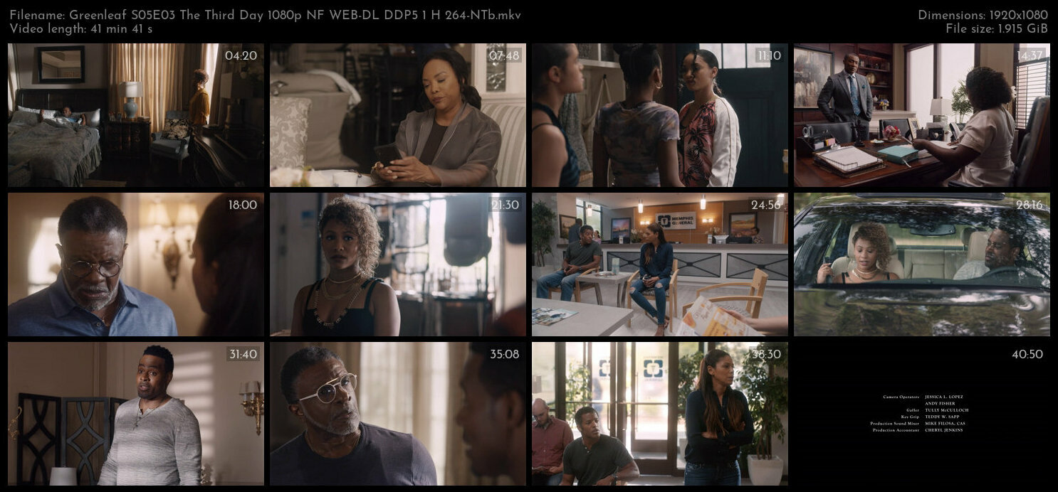 Greenleaf S05E03 The Third Day 1080p NF WEB DL DDP5 1 H 264 NTb TGx