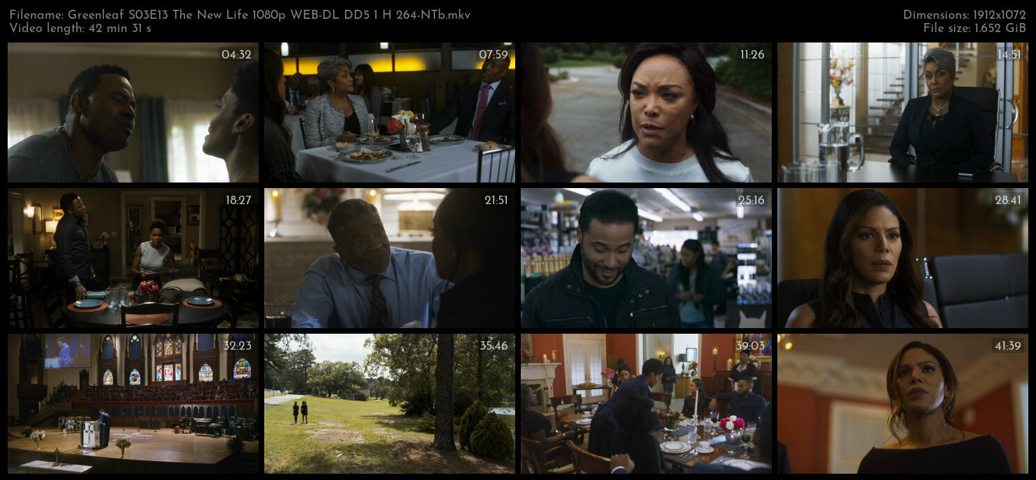 Greenleaf S03E13 The New Life 1080p WEB DL DD5 1 H 264 NTb TGx