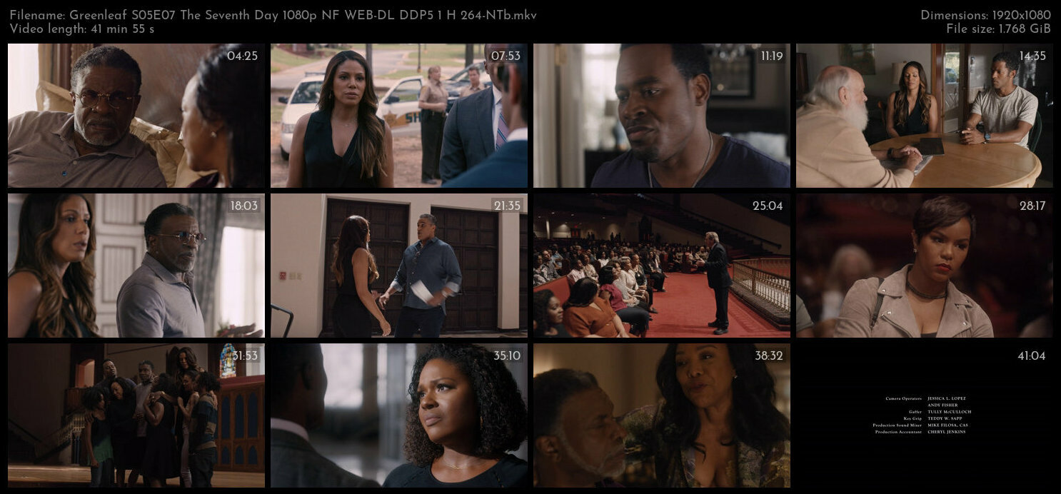 Greenleaf S05E07 The Seventh Day 1080p NF WEB DL DDP5 1 H 264 NTb TGx