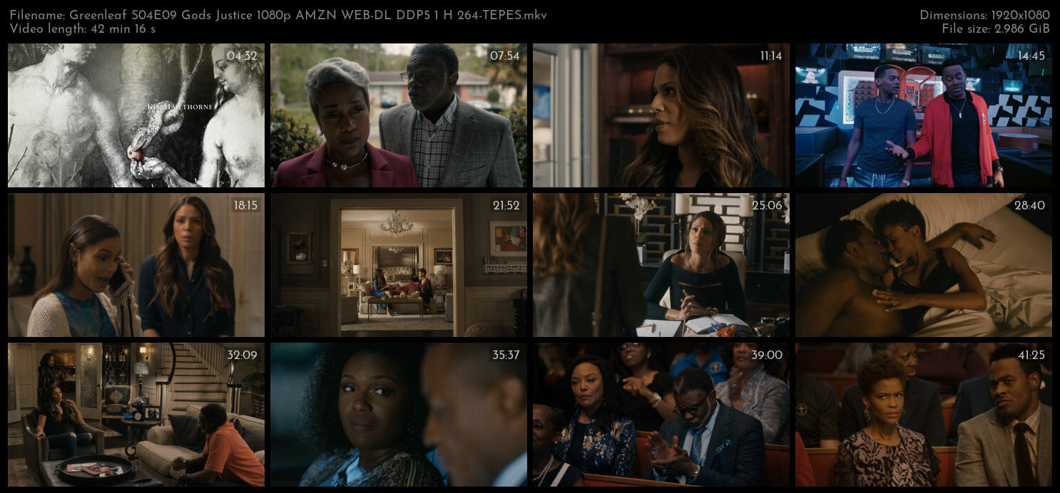 Greenleaf S04E09 Gods Justice 1080p AMZN WEB DL DDP5 1 H 264 TEPES TGx