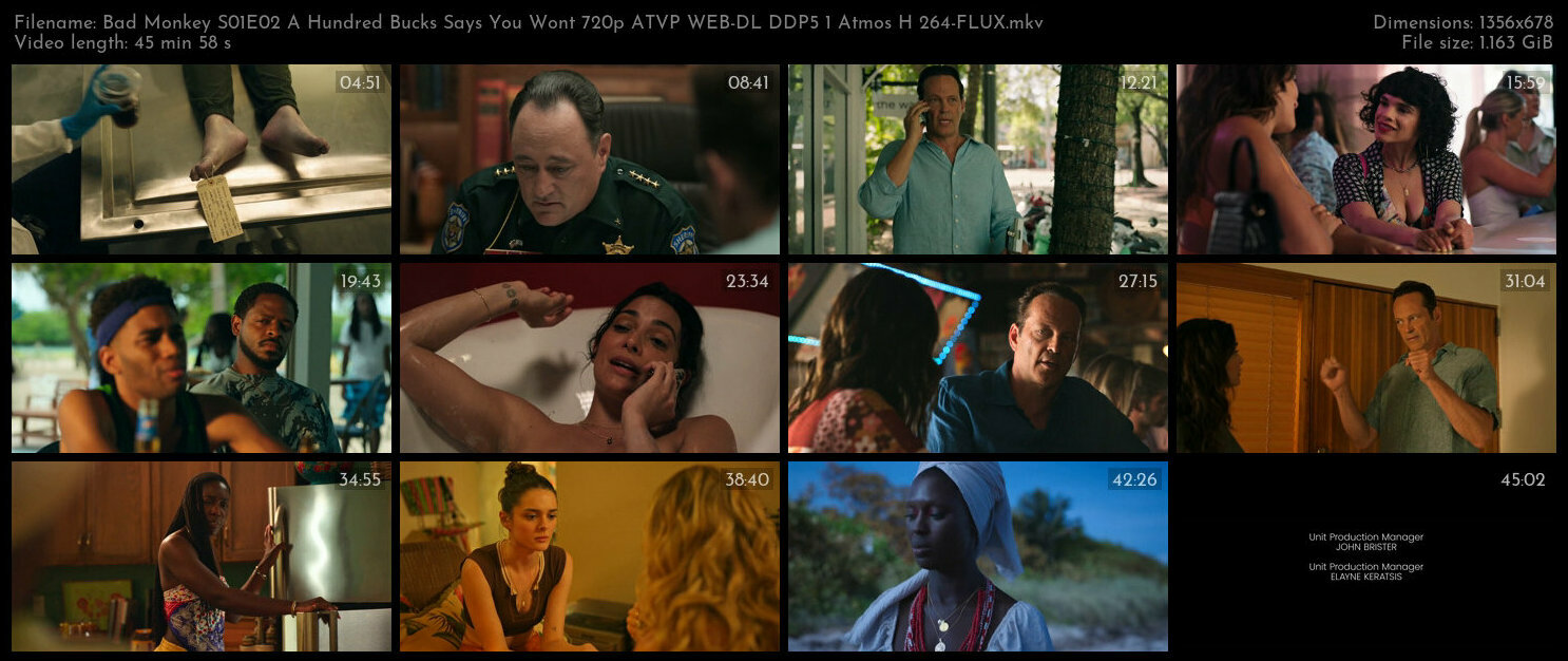 Bad Monkey S01E02 A Hundred Bucks Says You Wont 720p ATVP WEB DL DDP5 1 Atmos H 264 FLUX TGx