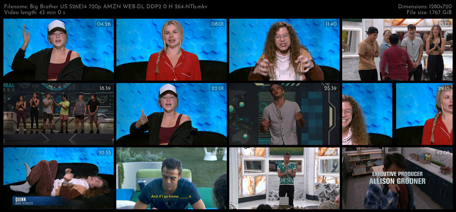 Big Brother US S26E14 720p AMZN WEB DL DDP2 0 H 264 NTb TGx