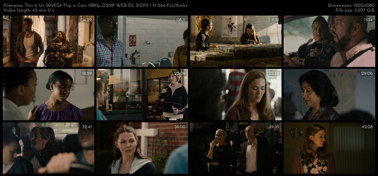 This Is Us S04E04 Flip a Coin 1080p DSNP WEB DL DDP5 1 H 264 FLUX TGx