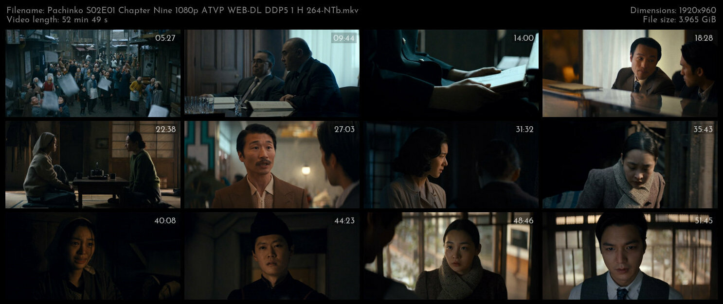 Pachinko S02E01 Chapter Nine 1080p ATVP WEB DL DDP5 1 H 264 NTb TGx