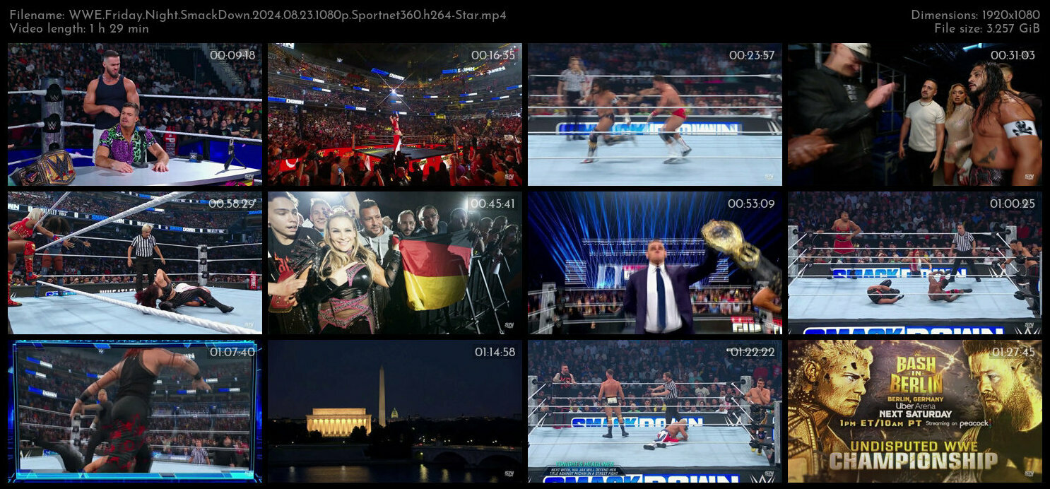 WWE Friday Night SmackDown 2024 08 23 1080p Sportnet360 h264 Star TGx