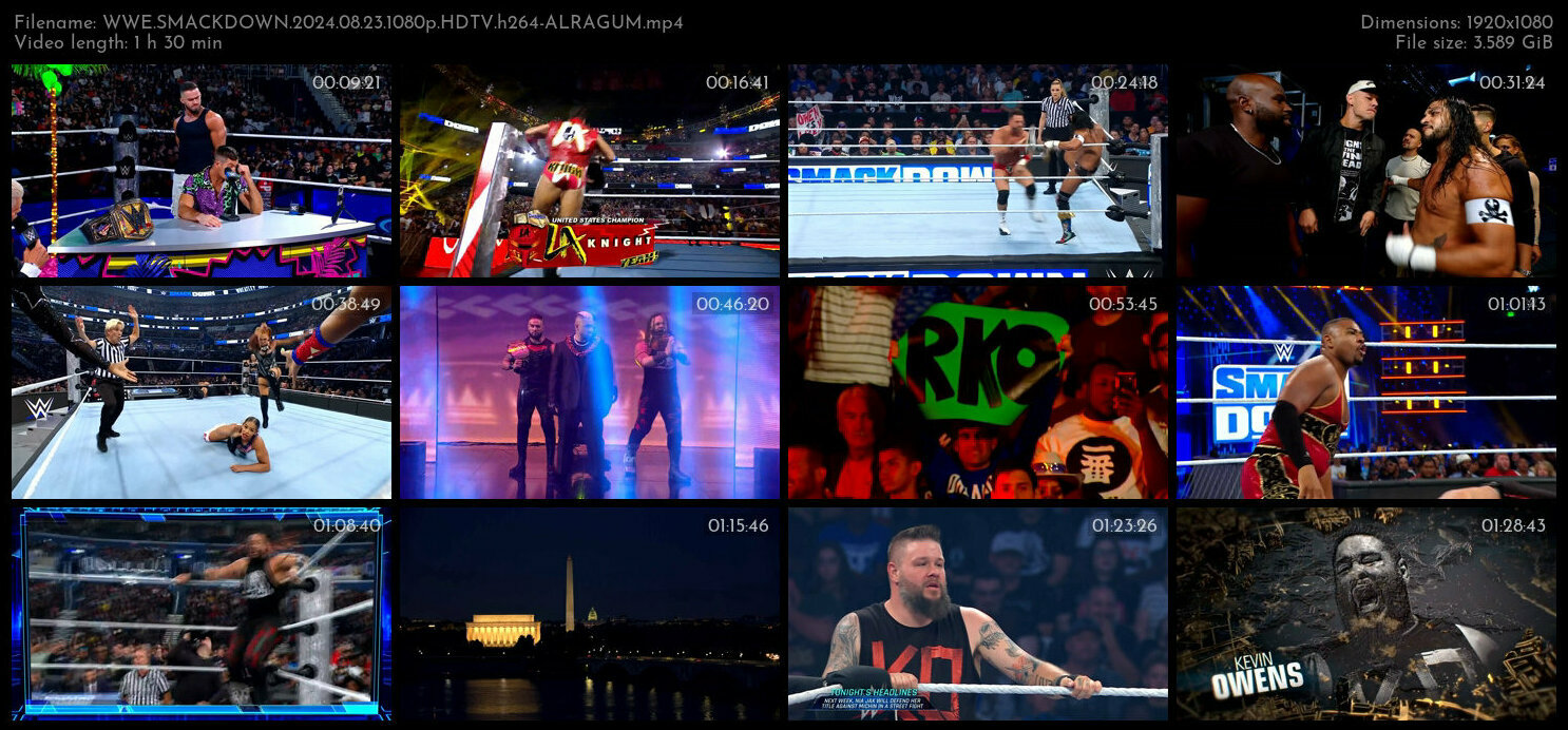 WWE SMACKDOWN 2024 08 23 1080p HDTV h264 ALRAGUM TGx