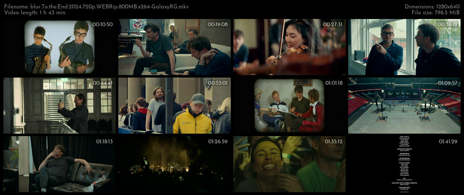 blur To the End 2024 720p WEBRip 800MB x264 GalaxyRG