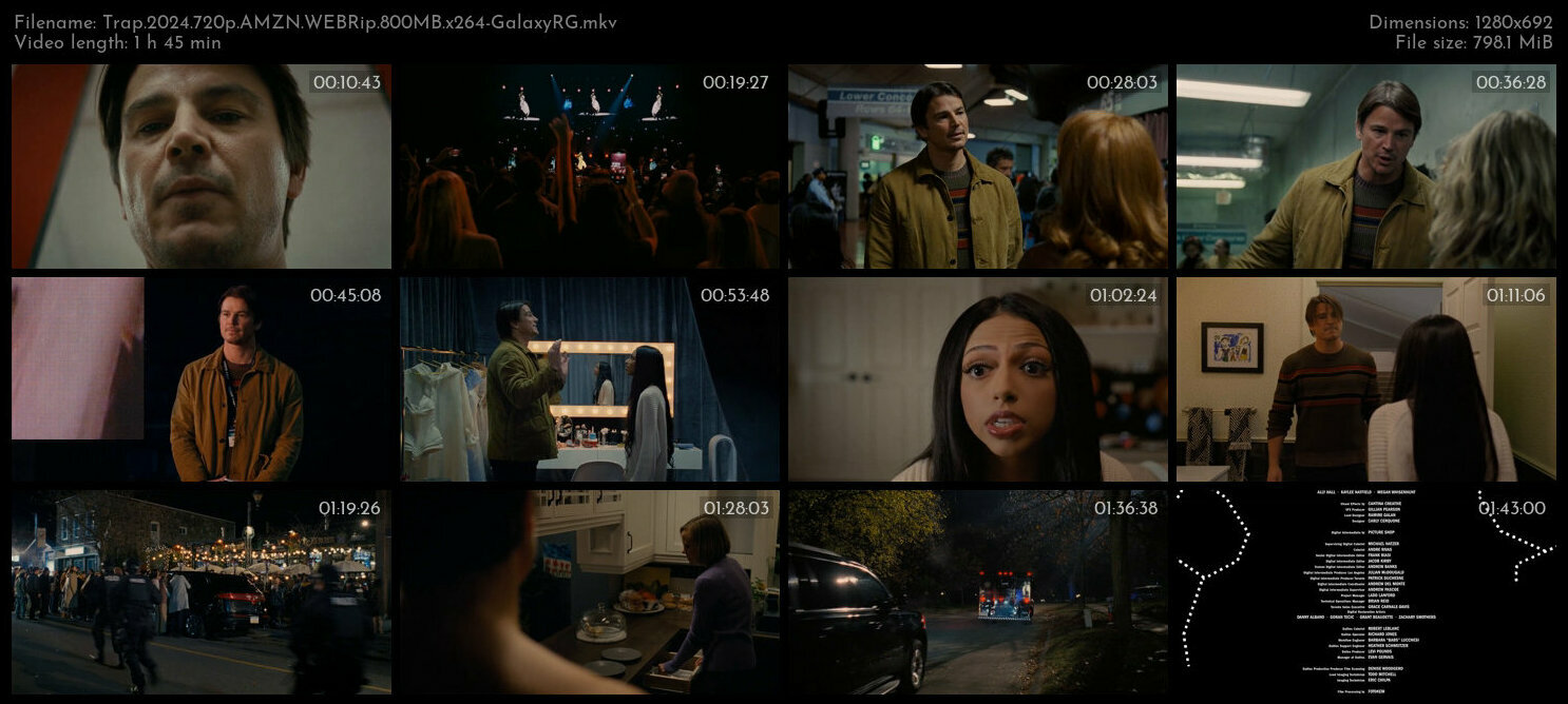 Trap 2024 720p AMZN WEBRip 800MB x264 GalaxyRG