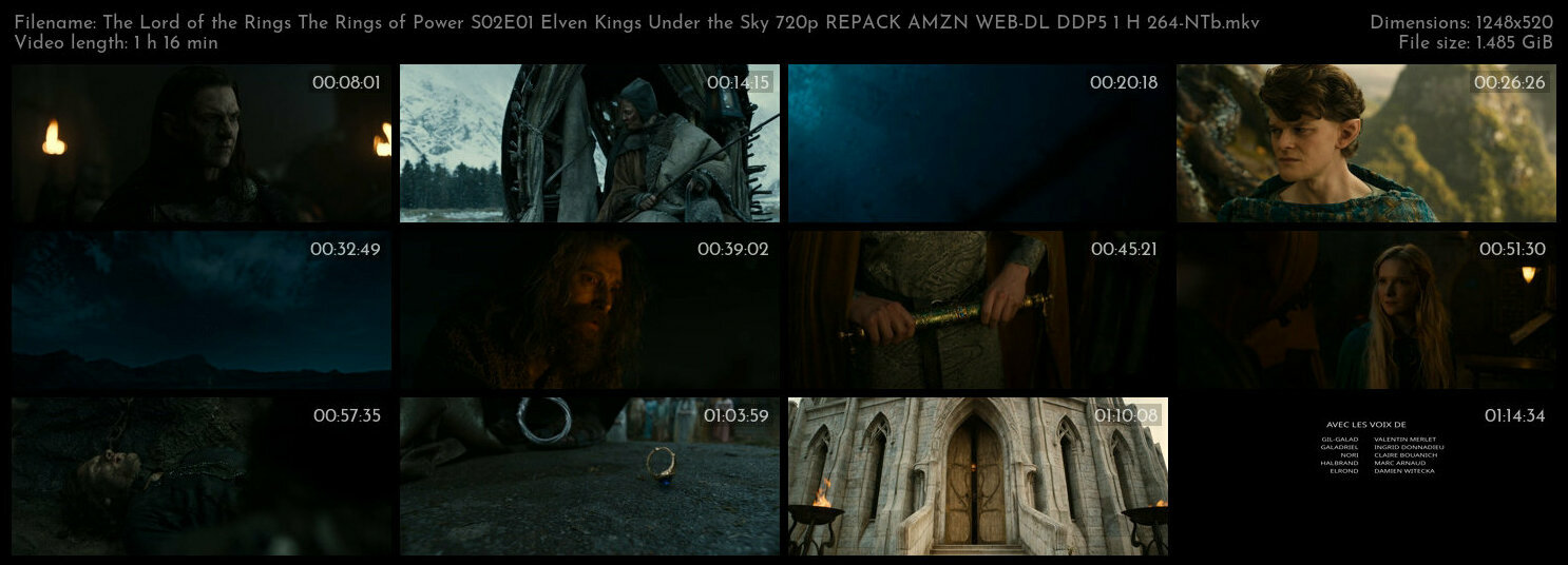 The Lord of the Rings The Rings of Power S02E01 Elven Kings Under the Sky 720p REPACK AMZN WEB DL DD