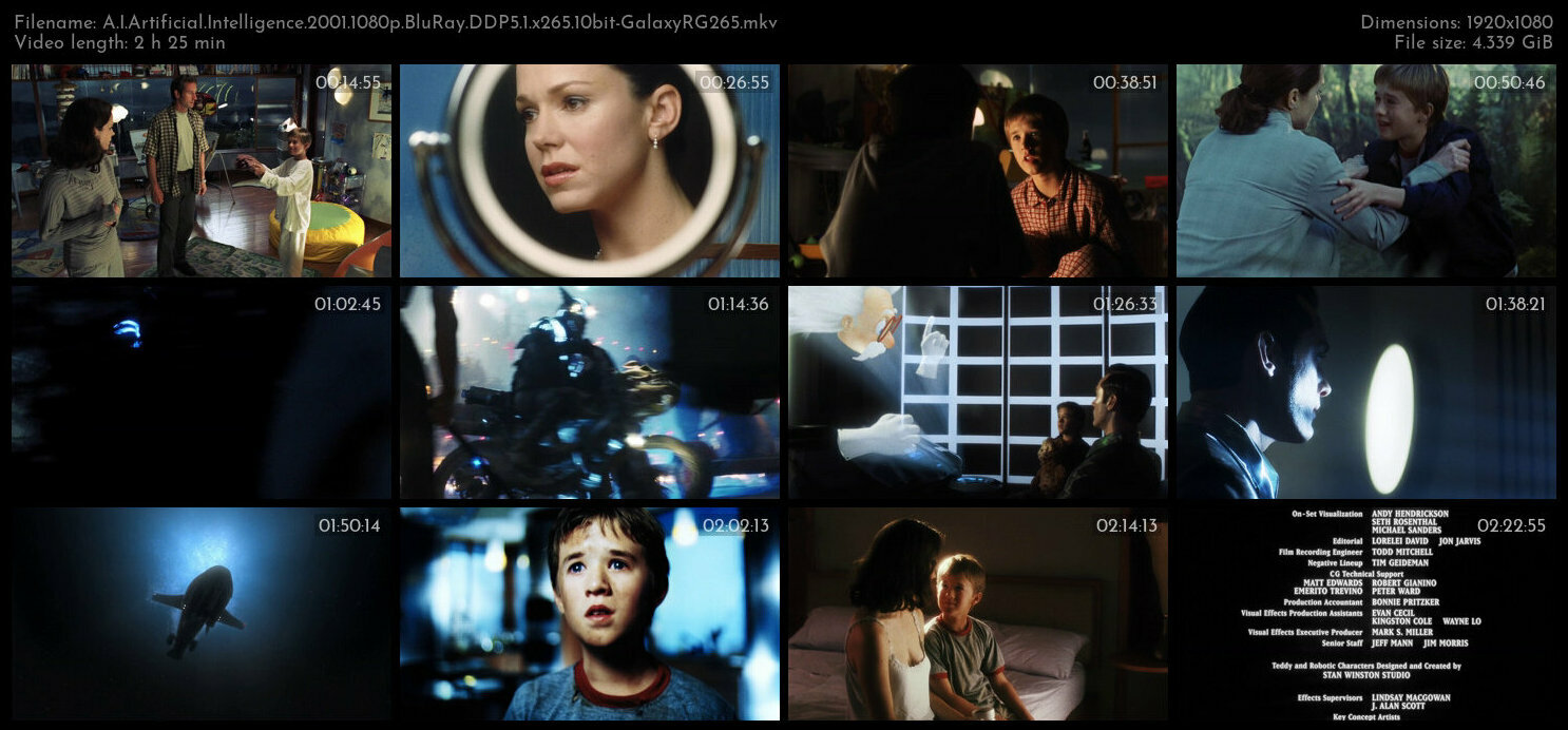 A I Artificial Intelligence 2001 1080p BluRay DDP5 1 x265 10bit GalaxyRG265