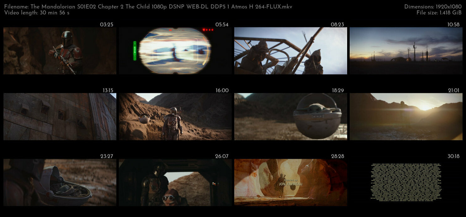 The Mandalorian S01E02 Chapter 2 The Child 1080p DSNP WEB DL DDP5 1 Atmos H 264 FLUX TGx