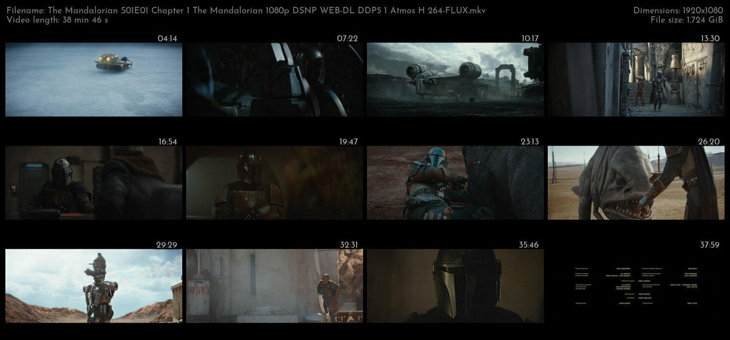 The Mandalorian S01E01 Chapter 1 The Mandalorian 1080p DSNP WEB DL DDP5 1 Atmos H 264 FLUX TGx