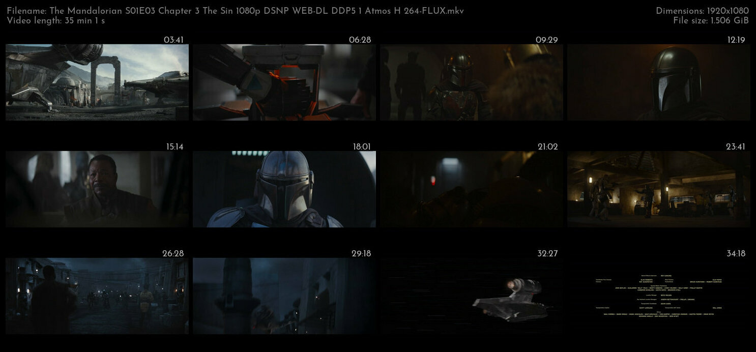 The Mandalorian S01E03 Chapter 3 The Sin 1080p DSNP WEB DL DDP5 1 Atmos H 264 FLUX TGx