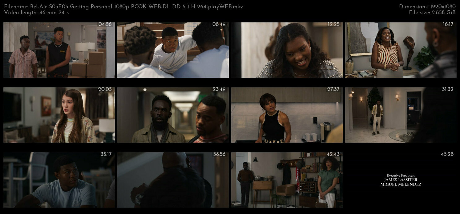 Bel Air S03E05 Getting Personal 1080p PCOK WEB DL DD 5 1 H 264 playWEB TGx