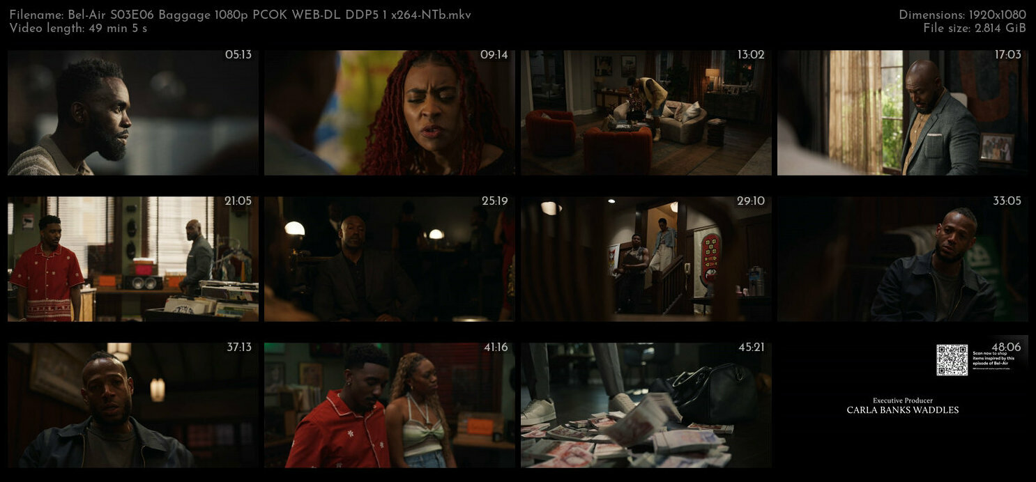 Bel Air S03E06 Baggage 1080p PCOK WEB DL DDP5 1 x264 NTb TGx