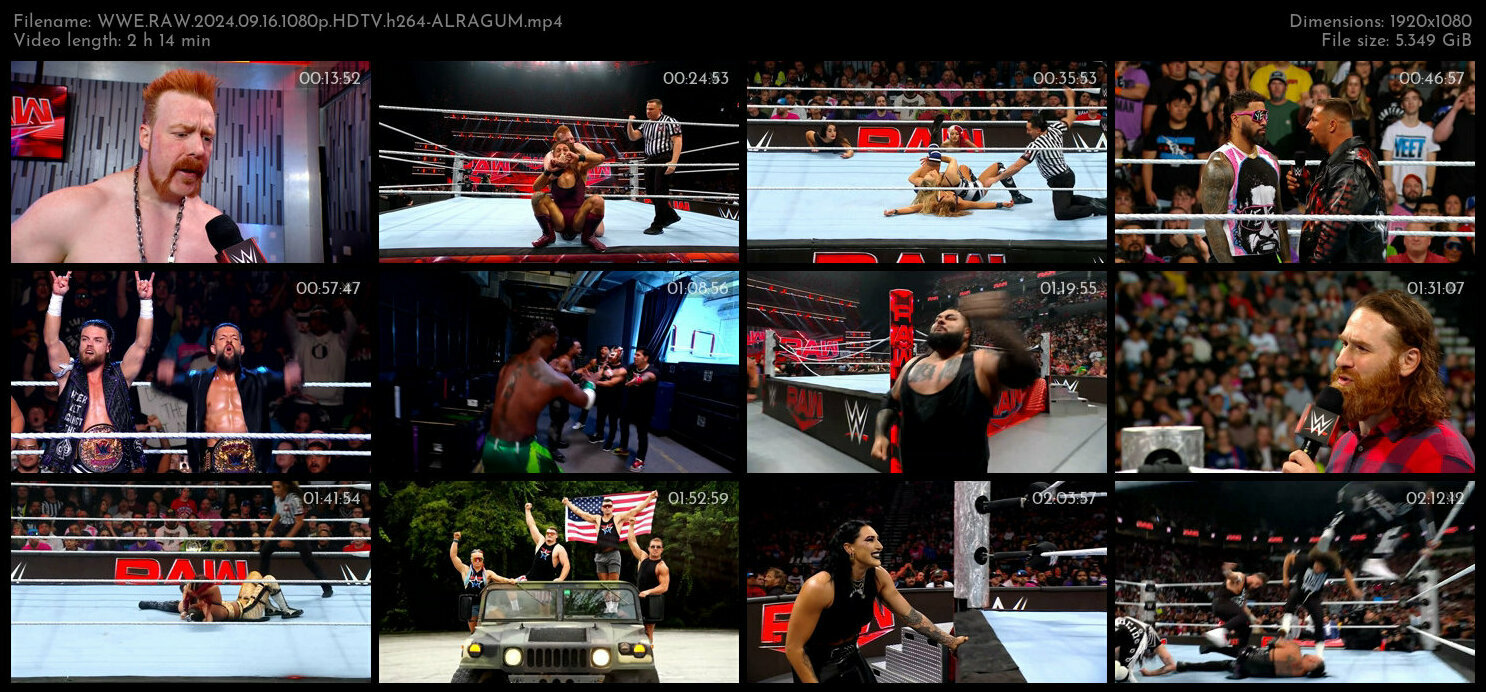 WWE RAW 2024 09 16 1080p HDTV h264 ALRAGUM TGx