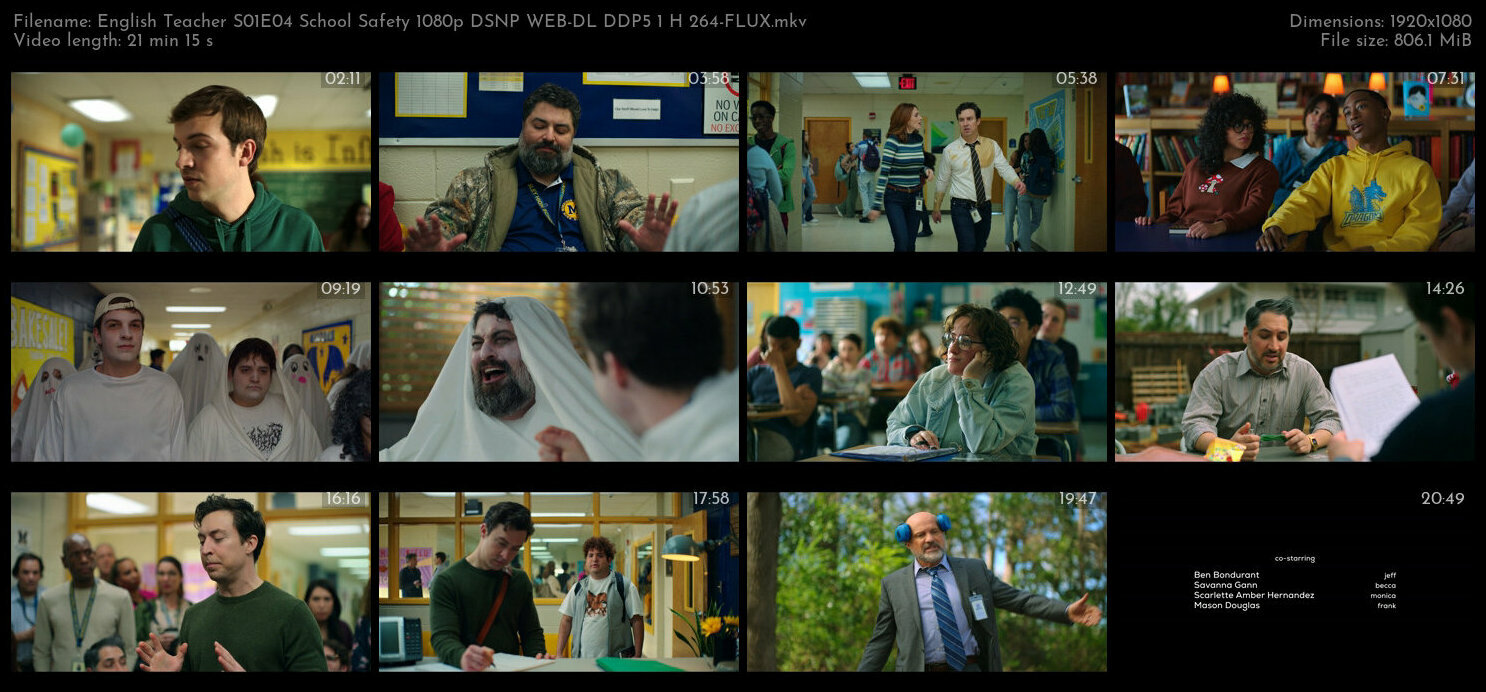 English Teacher S01E04 School Safety 1080p DSNP WEB DL DDP5 1 H 264 FLUX TGx