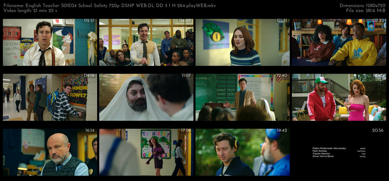 English Teacher S01E04 School Safety 720p DSNP WEB DL DD 5 1 H 264 playWEB TGx