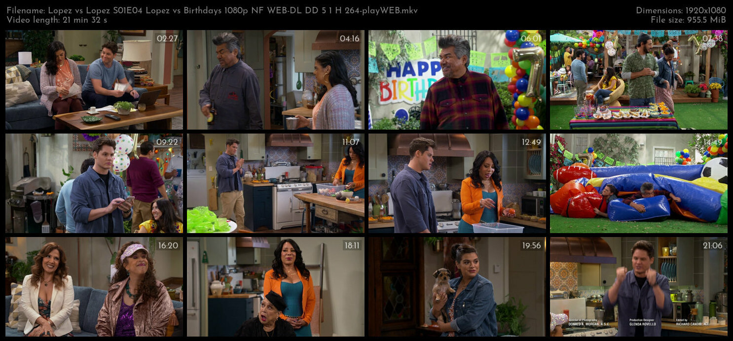 Lopez vs Lopez S01E04 Lopez vs Birthdays 1080p NF WEB DL DD 5 1 H 264 playWEB TGx