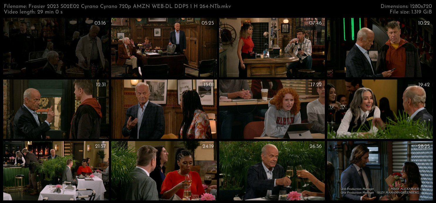 Frasier 2023 S02E02 Cyrano Cyrano 720p AMZN WEB DL DDP5 1 H 264 NTb TGx