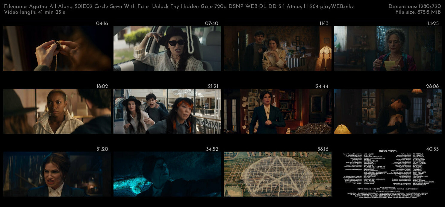 Agatha All Along S01E02 Circle Sewn With Fate Unlock Thy Hidden Gate 720p DSNP WEB DL DD 5 1 Atmos