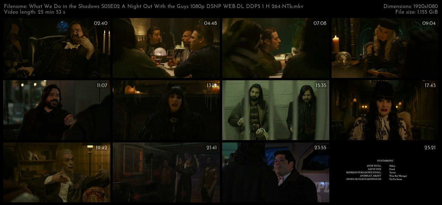 What We Do in the Shadows S05E02 A Night Out With the Guys 1080p DSNP WEB DL DDP5 1 H 264 NTb TGx