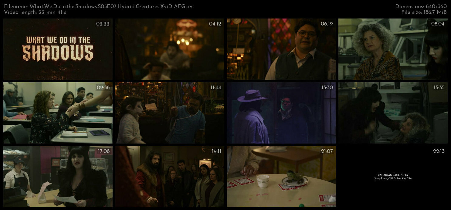 What We Do in the Shadows S05E07 Hybrid Creatures XviD AFG TGx