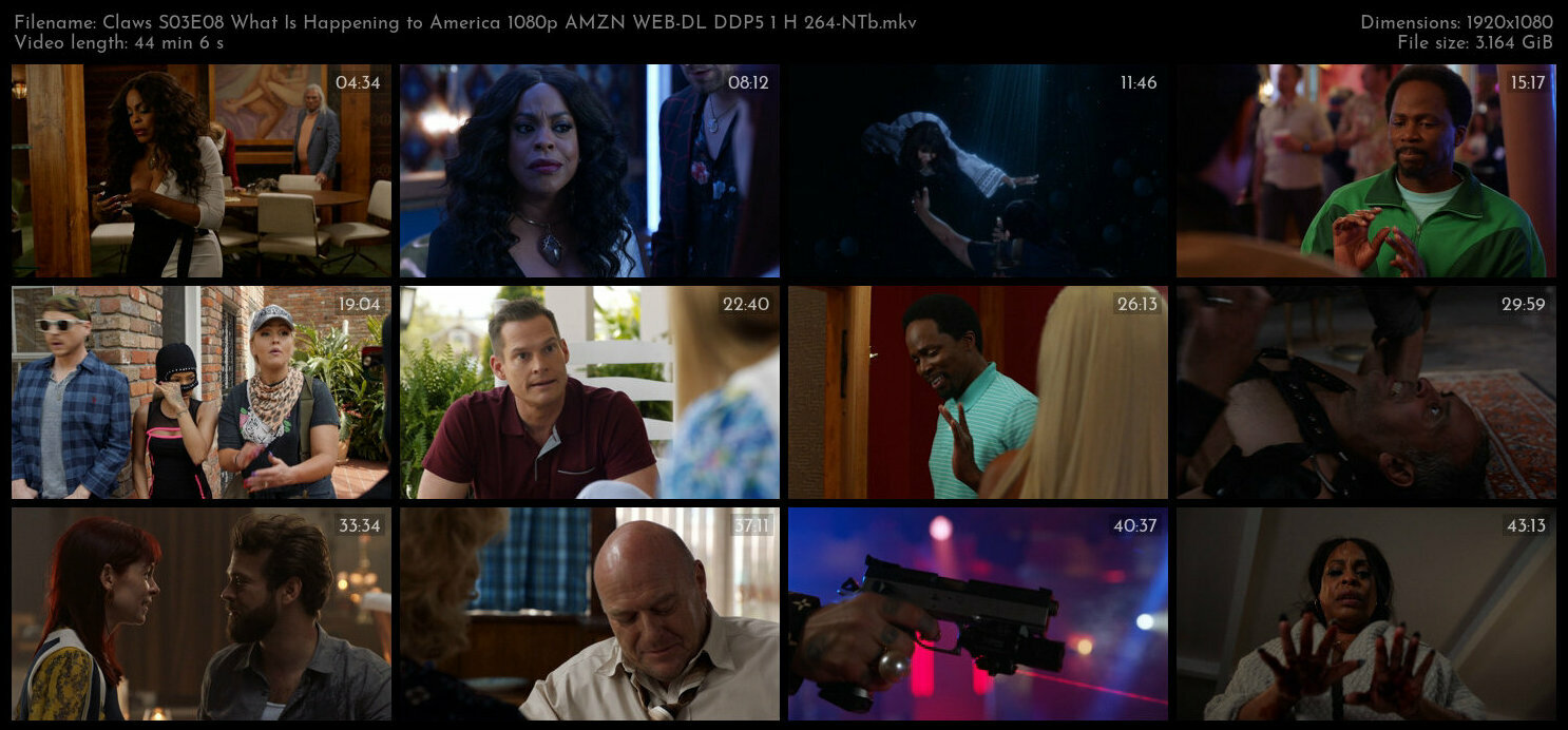 Claws S03E08 What Is Happening to America 1080p AMZN WEB DL DDP5 1 H 264 NTb TGx