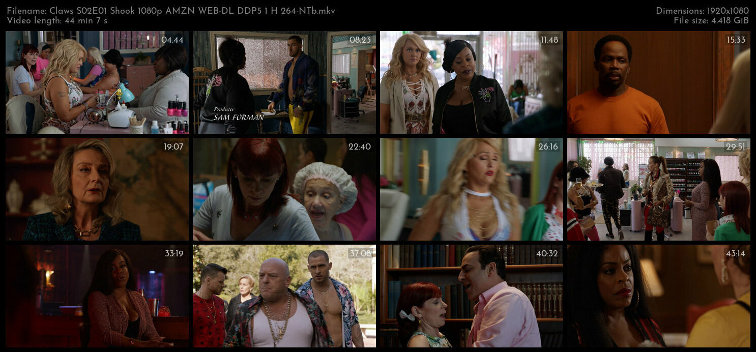 Claws S02E01 Shook 1080p AMZN WEB DL DDP5 1 H 264 NTb TGx