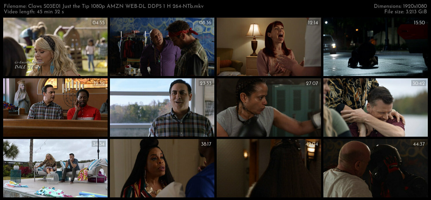 Claws S03E01 Just the Tip 1080p AMZN WEB DL DDP5 1 H 264 NTb TGx