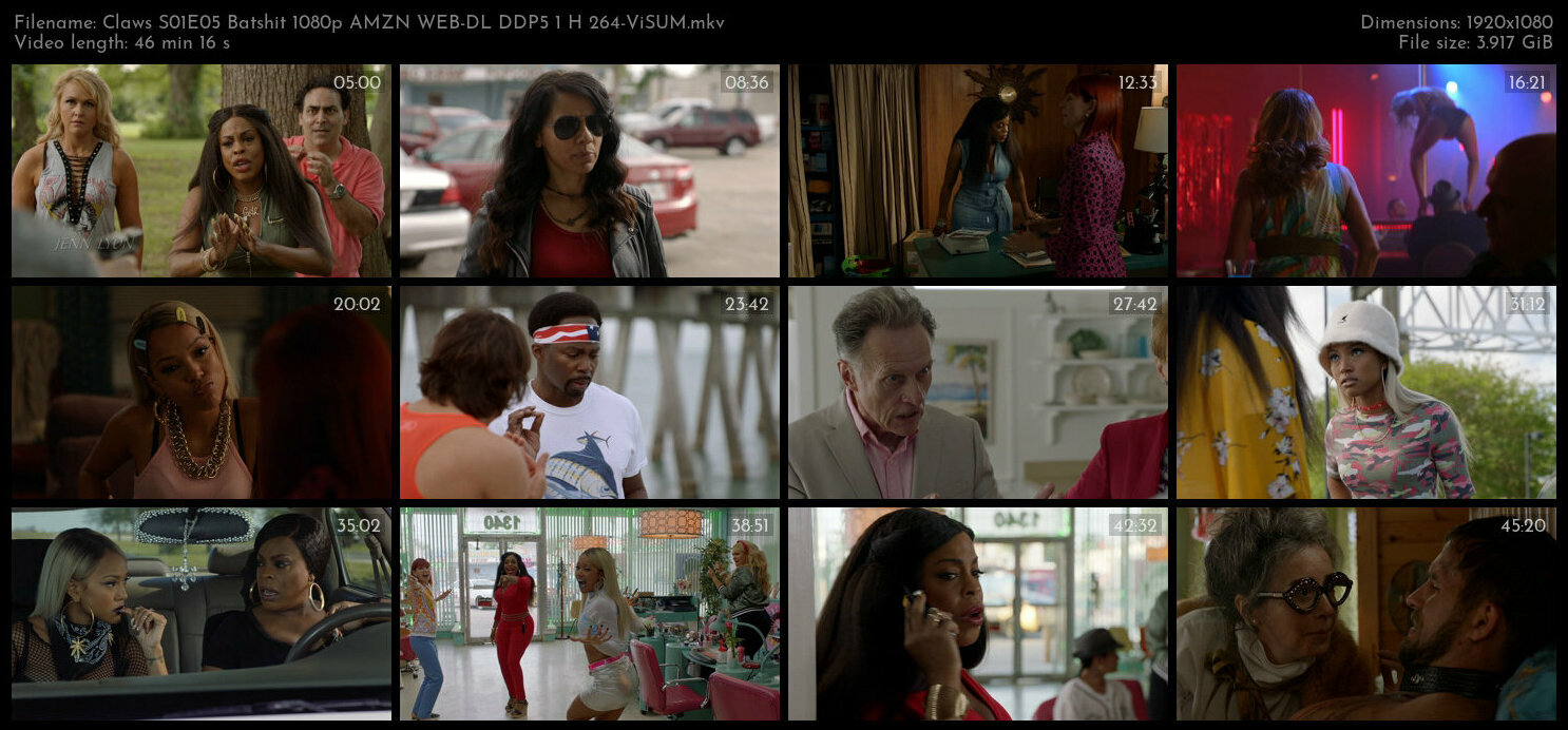 Claws S01E05 Batshit 1080p AMZN WEB DL DDP5 1 H 264 ViSUM TGx