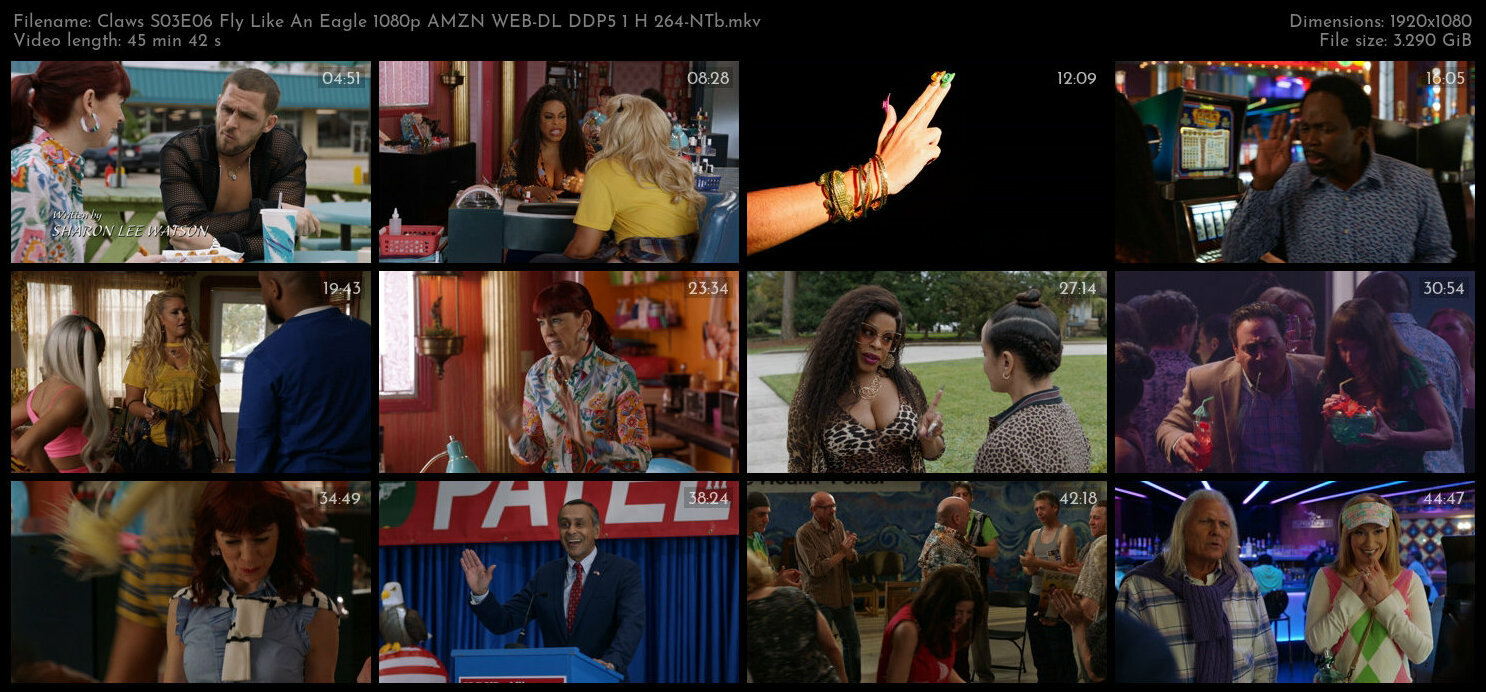 Claws S03E06 Fly Like An Eagle 1080p AMZN WEB DL DDP5 1 H 264 NTb TGx