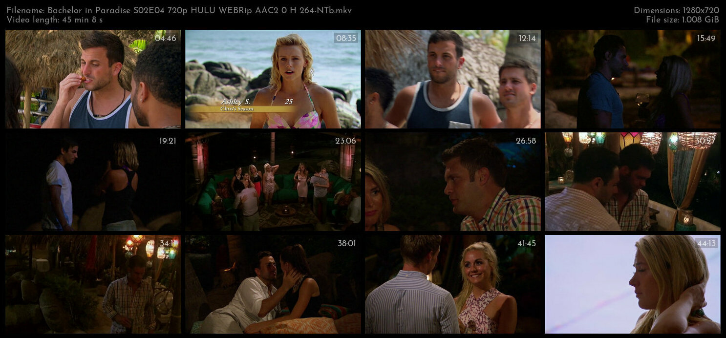 Bachelor in Paradise S02E04 720p HULU WEBRip AAC2 0 H 264 NTb TGx