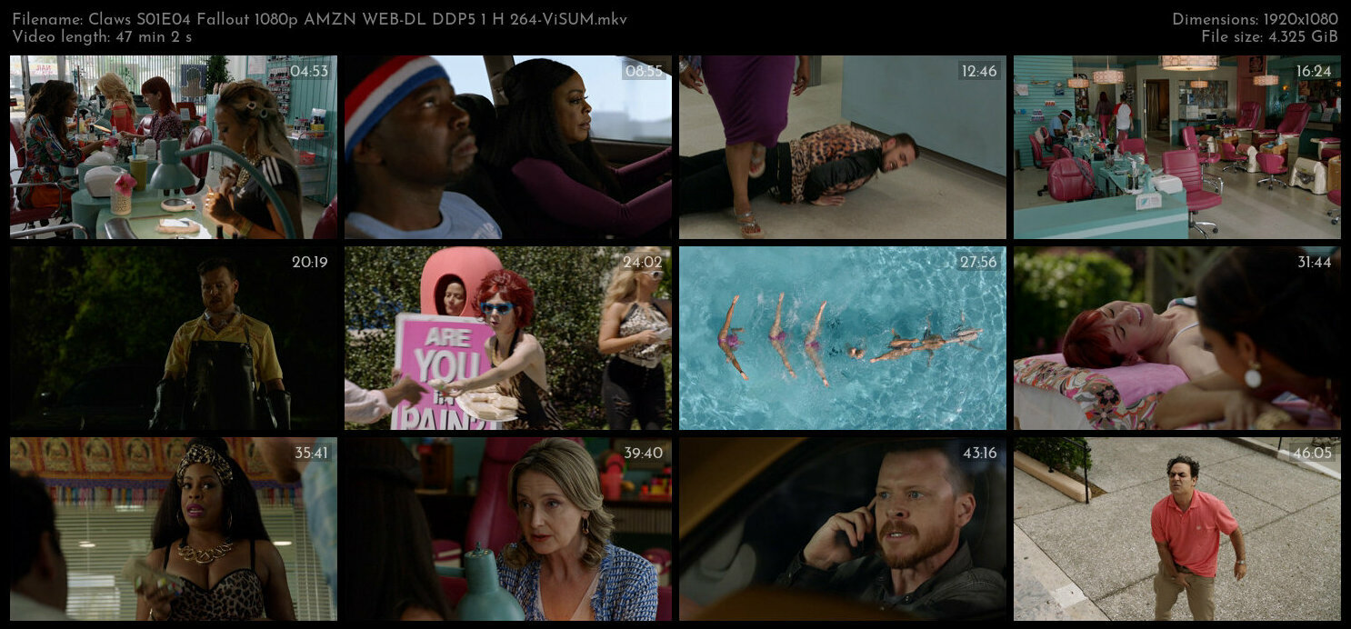 Claws S01E04 Fallout 1080p AMZN WEB DL DDP5 1 H 264 ViSUM TGx