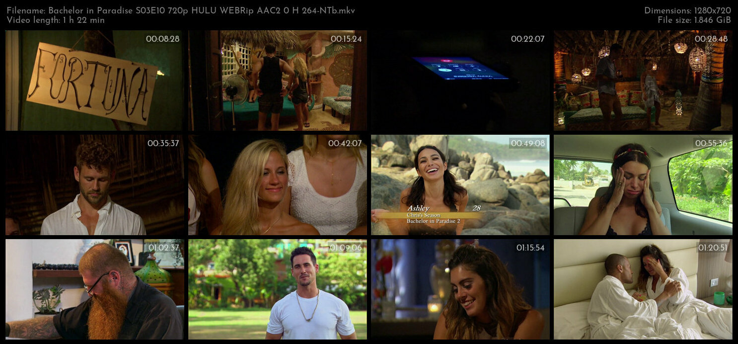 Bachelor in Paradise S03E10 720p HULU WEBRip AAC2 0 H 264 NTb TGx