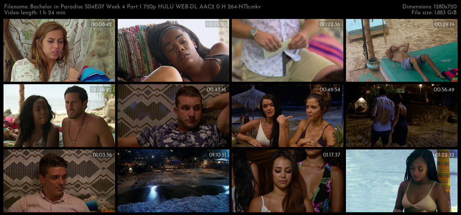 Bachelor in Paradise S04E07 Week 4 Part 1 720p HULU WEB DL AAC2 0 H 264 NTb TGx