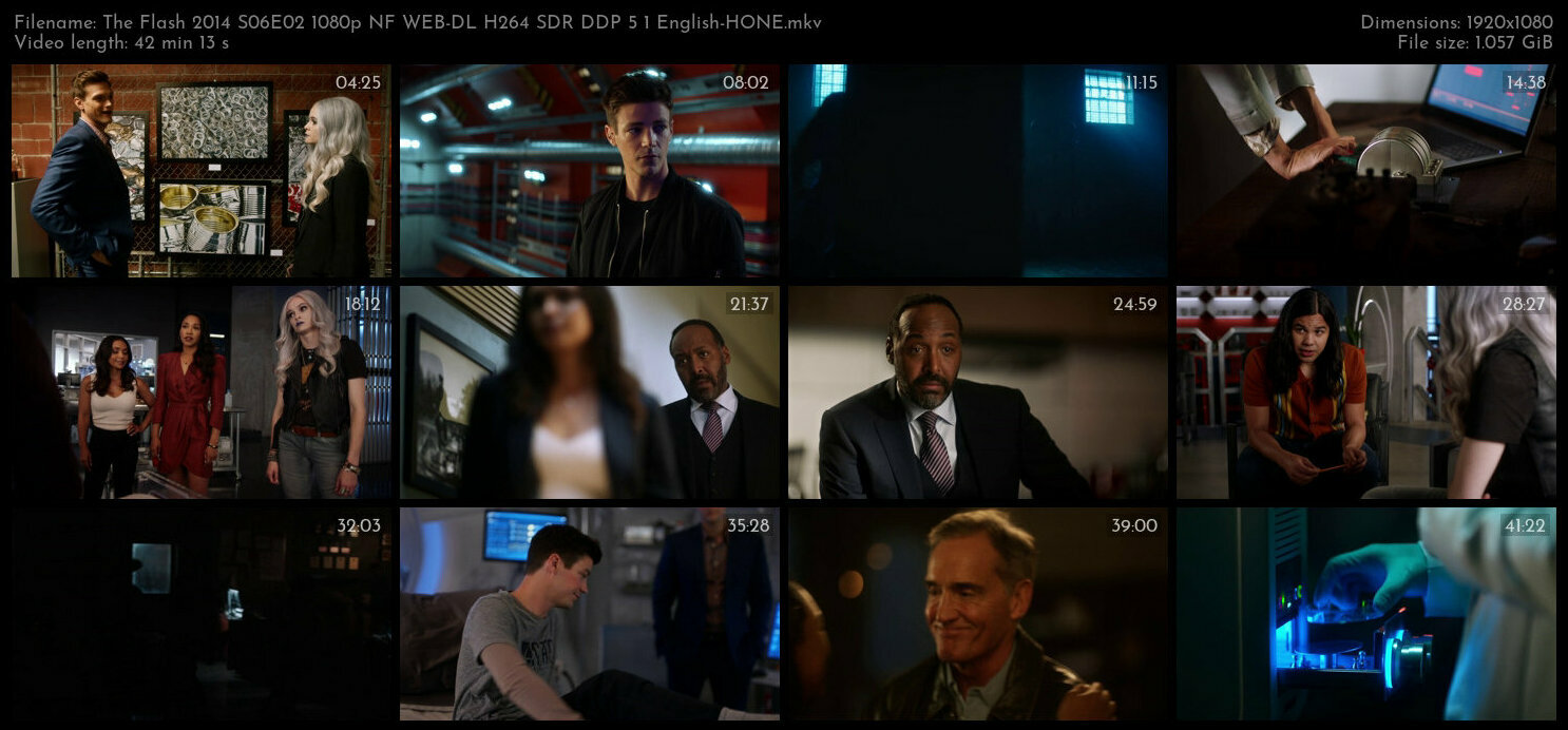 The Flash 2014 S06E02 1080p NF WEB DL H264 SDR DDP 5 1 English HONE TGx