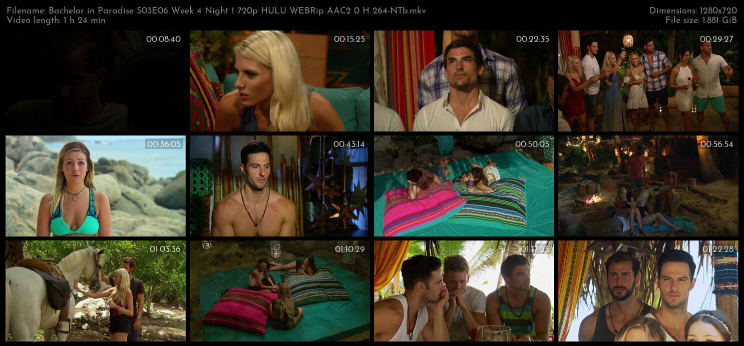 Bachelor in Paradise S03E06 Week 4 Night 1 720p HULU WEBRip AAC2 0 H 264 NTb TGx