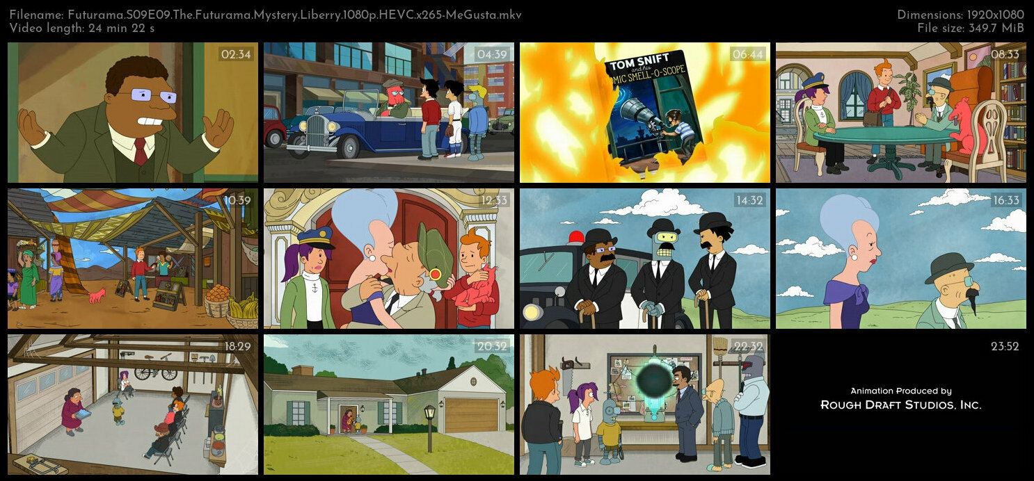 Futurama S09E09 The Futurama Mystery Liberry 1080p HEVC x265 MeGusta TGx