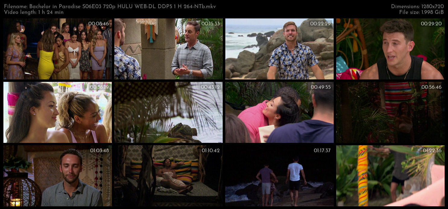 Bachelor in Paradise S06E03 720p HULU WEB DL DDP5 1 H 264 NTb TGx