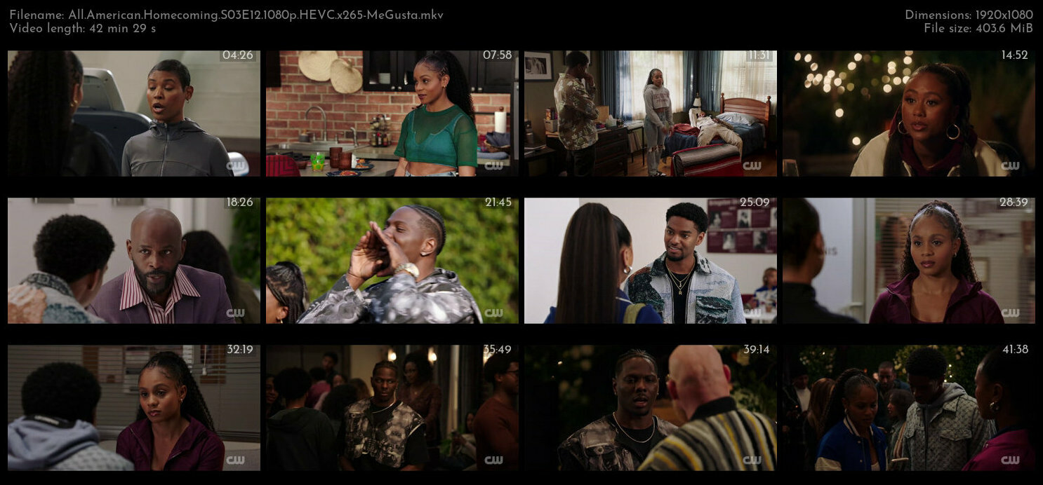 All American Homecoming S03E12 1080p HEVC x265 MeGusta TGx