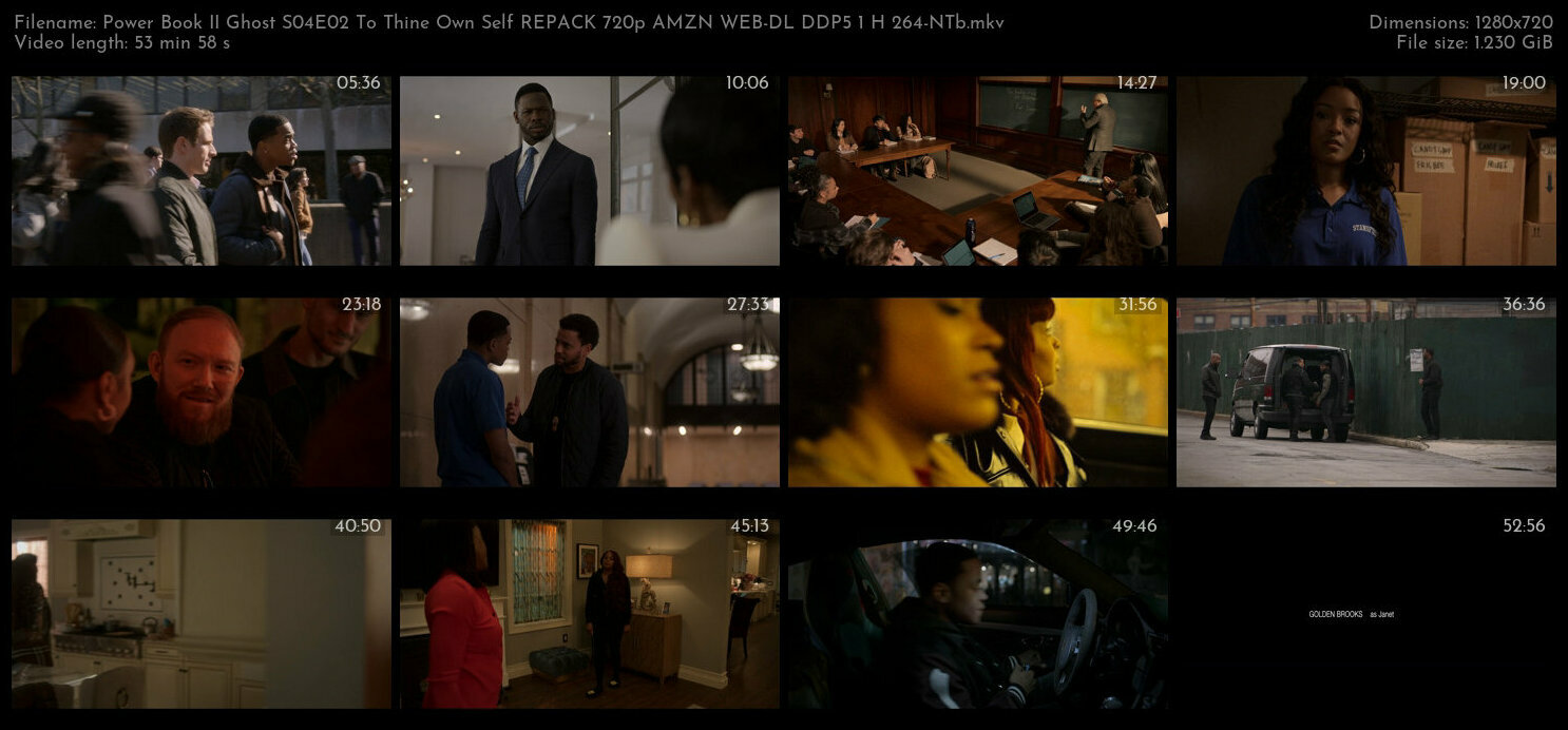 Power Book II Ghost S04E02 To Thine Own Self REPACK 720p AMZN WEB DL DDP5 1 H 264 NTb TGx