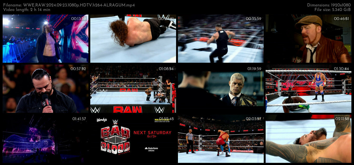 WWE RAW 2024 09 23 1080p HDTV h264 ALRAGUM TGx