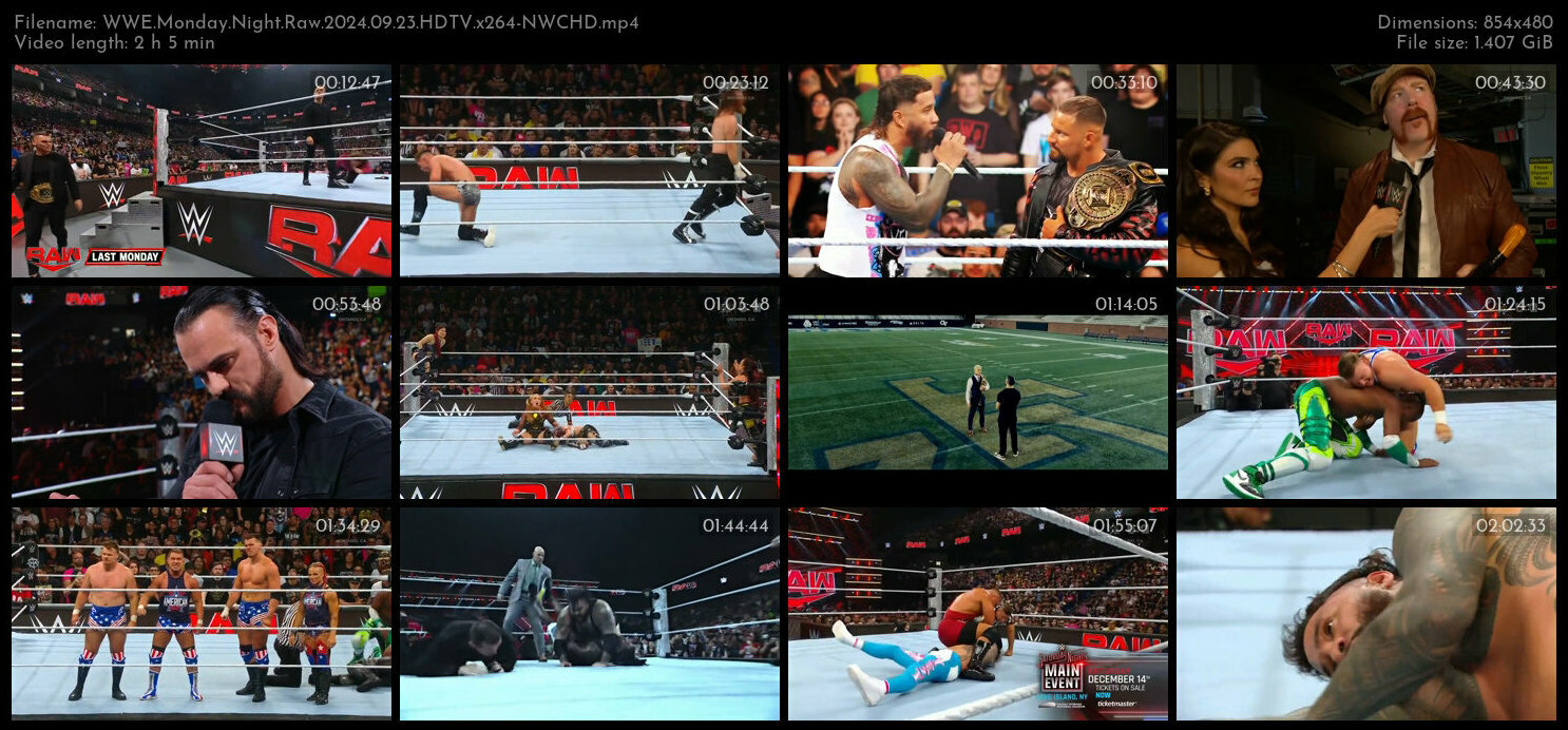 WWE Monday Night Raw 2024 09 23 HDTV x264 NWCHD TGx